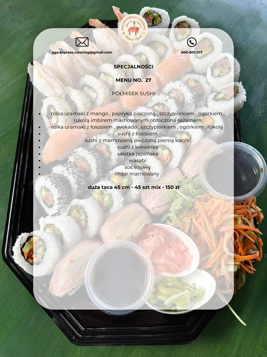 MENU NO 27 - PÓŁMISEK SUSHI