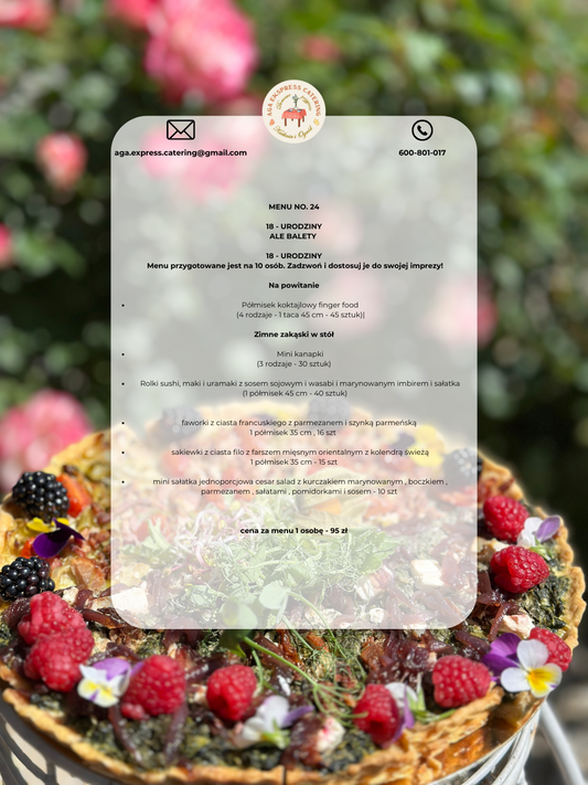 MENU NO 24 - ALE BALETY