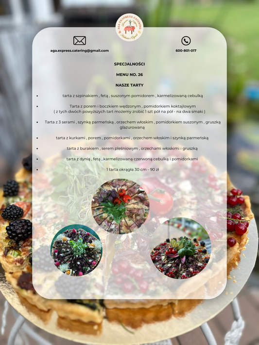 MENU NO 26 - NASZE TARTY