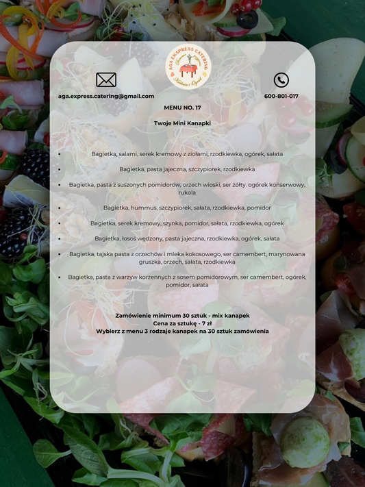 MENU NO 17 - TWOJE MINI KANAPKI