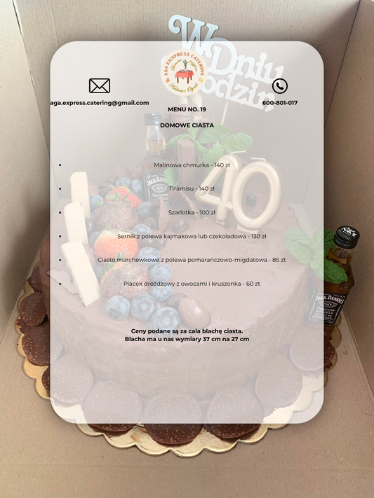 MENU NO 19 - NASZE CIASTA