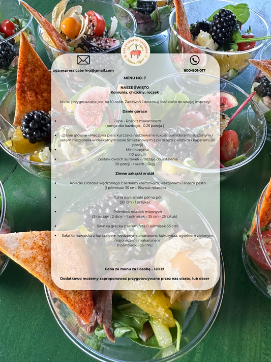 MENU NO 7 - NASZE ŚWIĘTO